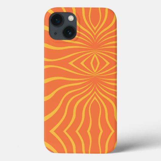 Coques Case-Mate iPhone Abstrait Jaune Et Orange (Verso)