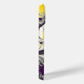 Coques Case-Mate iPhone Abstrait Jaune Fractal Art (Verso / Droite)