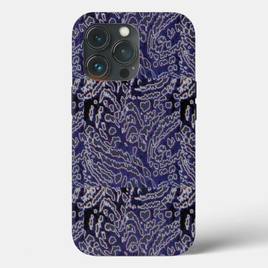 Coques Case-Mate iPhone Abstrait Jungle-Blue (Verso)
