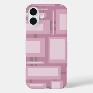 Coques iPhone 16 Plus Abstrait mauve moderne