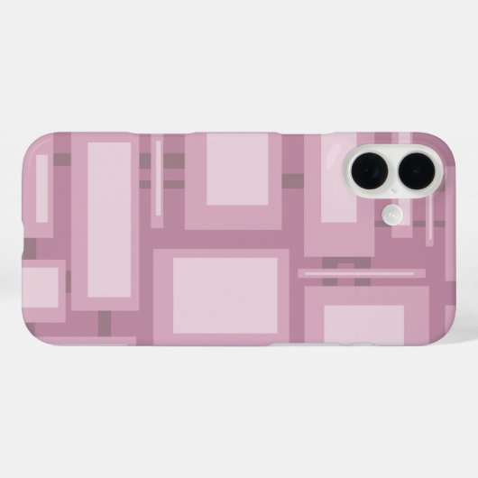 Coques Case-Mate iPhone Abstrait mauve moderne (Verso (horizontal))