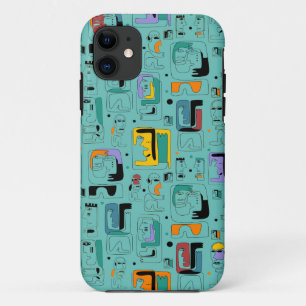 Case-Mate iPhone Case Abstrait maya anciens visages motif 1