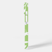 Coques Case-Mate iPhone Abstrait Minty Green Botanical Personnalisé (Verso / Gauche)