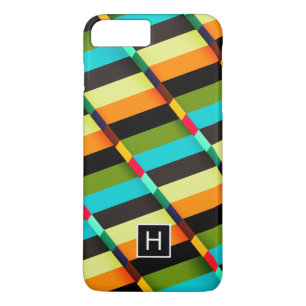 Etui iPhone Case-Mate Abstrait Moderne Coloré Rayures & Monogramme