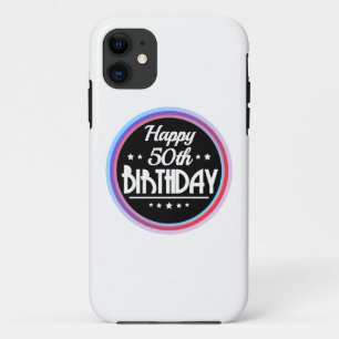 Case-Mate iPhone Case Abstrait moderne Joyeux 50e anniversaire