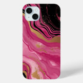 Coques Case-Mate iPhone Abstrait moderne magenta rose parties scintillant  (Verso)