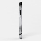 Coques Case-Mate iPhone Abstrait moderne noir et blanc (Dos/Droite)