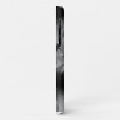 Coques Case-Mate iPhone Abstrait moderne noir et blanc (Dos/Gauche)