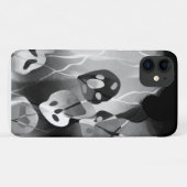 Coques Case-Mate iPhone Abstrait moderne noir et blanc (Dos (Horizontal))