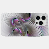 Coques Case-Mate iPhone Abstrait moderne Shy Imaginaire Figure Fractal Art (Verso (horizontal))