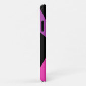 Coques Case-Mate iPhone Abstrait moderne Simple Géométrique Rouge Rose Noi (Dos/Droite)