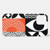 Coques Case-Mate iPhone Abstrait moderne : toile de design artistique. (Verso (horizontal))
