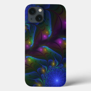 Case-Mate iPhone Case Abstrait Moderne Trippy Fractal Lumineux Coloré