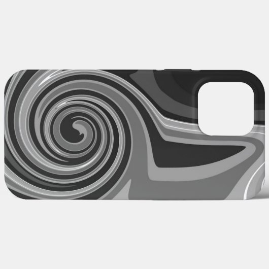 Coques Case-Mate iPhone Abstrait Monotone Cool Inspirivity Gris (Verso (horizontal))