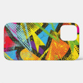 Coques Case-Mate iPhone Abstrait motif chaotique sans soudure. Papier pein (Verso (horizontal))