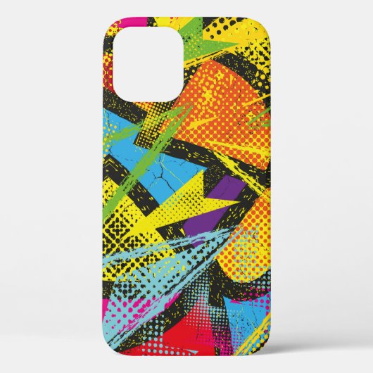 Coques Case-Mate iPhone Abstrait motif chaotique sans soudure. Papier pein (Verso)