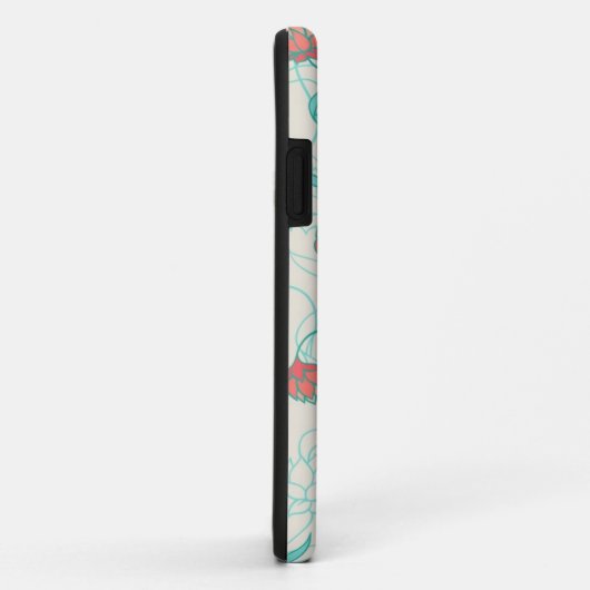 Coques Case-Mate iPhone Abstrait Motif Lotus (Dos/Droite)