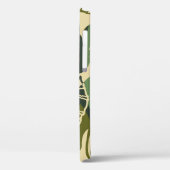 Coques Case-Mate iPhone Abstrait motif sans faille avec des feuilles tropi (Verso / Gauche)