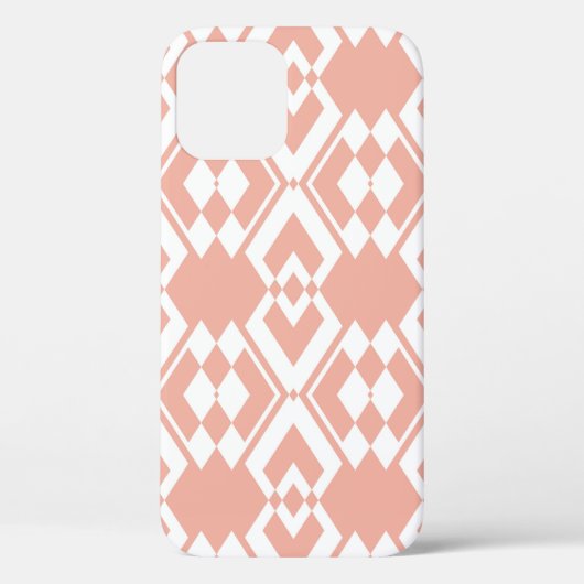 Coques Case-Mate iPhone Abstrait motif sans soudure de couleur rose fleur  (Verso)