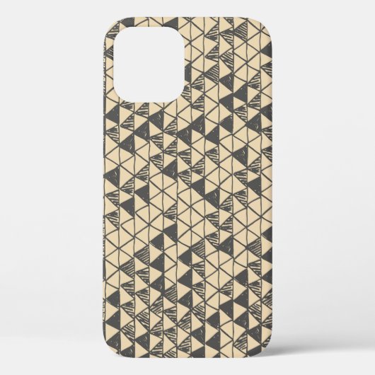 Coques Case-Mate iPhone Abstrait Motif triangle Vintage. (Verso)