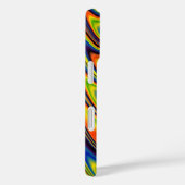 Coques Case-Mate iPhone Abstrait multicolore ondulé (Verso / Droite)
