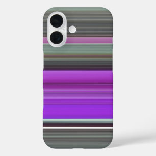 Coques iPhone 16 Abstrait n° 1 : Coque-coque iphone gris et violet