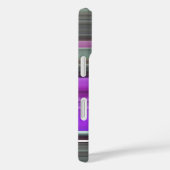 Coques Case-Mate iPhone Abstrait n° 1 : Coque-coque iphone gris et violet (Verso / Droite)
