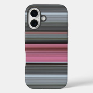 Coques iPhone 16 Abstrait n° 1 : rose et gris
