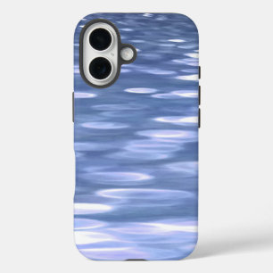 Coques iPhone 16 Abstrait n° 3 : Brillant bleu poudre