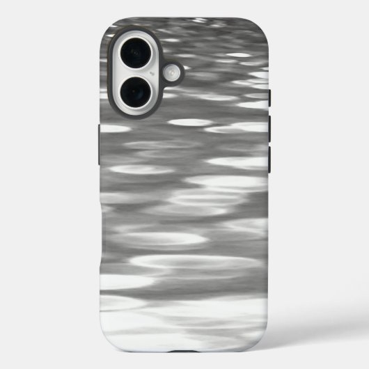 Coques Case-Mate iPhone Abstrait n° 3 : brillant gris argenté (Verso)