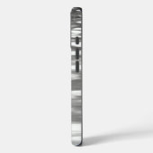 Coques Case-Mate iPhone Abstrait n° 3 : brillant gris argenté (Verso / Gauche)