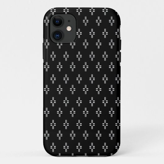Coques Case-Mate iPhone Abstrait noir et blanc (Dos)