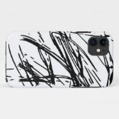 Coques Case-Mate iPhone Abstrait noir et blanc (Dos (Horizontal))