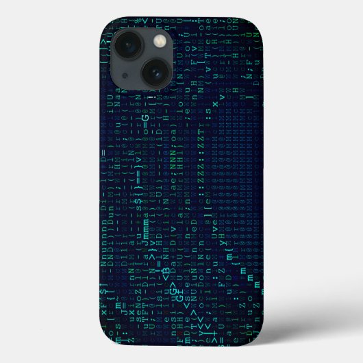 Coques Case-Mate iPhone Abstrait numérique d'onde verte (Verso)