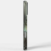 Coques Case-Mate iPhone Abstrait Olive Sage Green Grey Fractal Art Imagina (Verso / Droite)