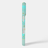 Coques Case-Mate iPhone Abstrait or vert (Verso / Droite)