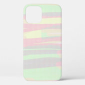 Coques Case-Mate iPhone Abstrait Pastel Rose Vert Jaune (Verso)