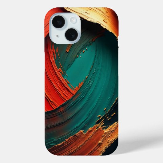 Coques Case-Mate iPhone Abstrait peint à l'huile épaisse impasto (Verso)
