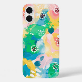 Coques iPhone 16 Plus Abstrait peinture mignon vive aquarelle motif