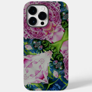 Coque Pour Pour iPhone 14 Pro Max Abstrait peony aquarelle peinture boho retro