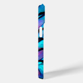 Coques Case-Mate iPhone Abstrait Rainbow Fish Scales Monogrammed Luxe (Verso / Droite)