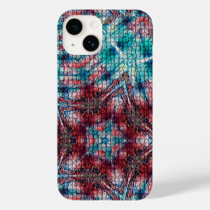 COQUES POUR iPhone ABSTRAIT RED BLUE MOSAIC STAR