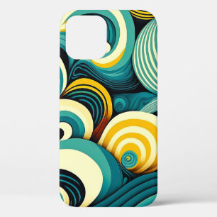 Case-Mate iPhone Case Abstrait rétro coloré les années 70 hippie Waves A