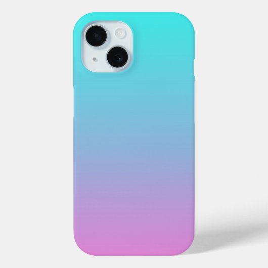 Coques Case-Mate iPhone abstrait rose cinglé bleu turquoise ombre (Verso)