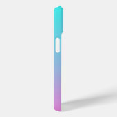 Coques Case-Mate iPhone abstrait rose cinglé bleu turquoise ombre (Verso / Droite)
