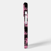 Coques Case-Mate iPhone abstrait rose et noir (Verso / Gauche)