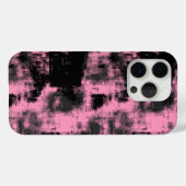 Coques Case-Mate iPhone abstrait rose et noir (Verso (horizontal))