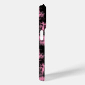 Coques Case-Mate iPhone abstrait rose et noir (Verso / Droite)