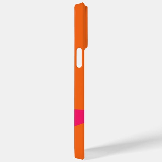 Coques Case-Mate iPhone Abstrait rose et orange brillant et gras (Verso / Droite)