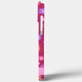 Coques Case-Mate iPhone Abstrait rose Nom personnalisé Fun Moderne (Verso / Gauche)